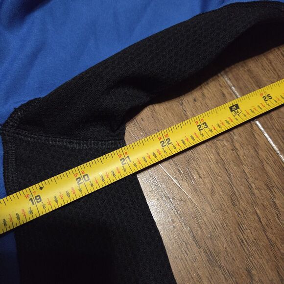 Nike Pro Combat Training Top Mens Large Hyperwarm Dri-FIT Max 1/4 Zip Blue - Picture 9 of 10